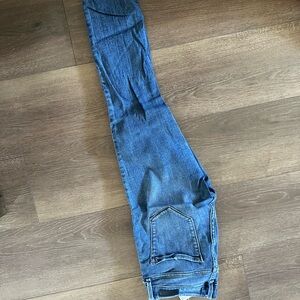 Abercrombie & Fitch Blue Skinny Jeans with Distressed Details